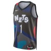 Brooklyn Nets Mikal Bridges Nike 2023-24 City Edition Musta Miesten Pelipaidat Swingman